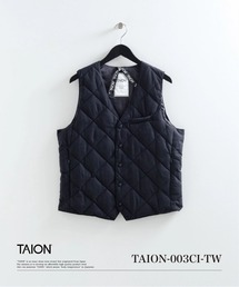 【TAION(タイオン)】〈メンズ〉シティ 起毛ツイル シングル ダウンジレ