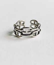 NOEL（ノエル）の「Double Anchor Chain Ring #269　フリーサイズリング（リング）」