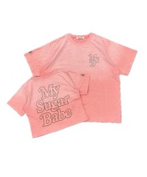 Edge embroidery pigment Tee
