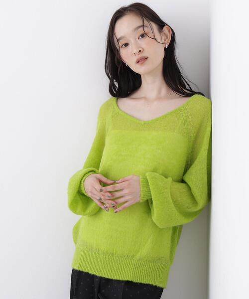 【NATURAL BEAUTY BASIC】ナチュラルビューティーベーシック  トップス 長袖トップス S 緑系 グリーン NATURAL BEAUTY BASIC｜ナチュラルビューティーベーシックのトップス