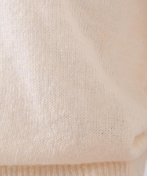 N.（N. Natural Beauty Basic）（エヌエヌナチュラルビューティーベーシック）の「アルパカ混Ｖネックニット（ニット/セーター・レディース・ライトグリーン/ピンク/オフホワイト・ﾌﾘ-）」の12枚目の写真
