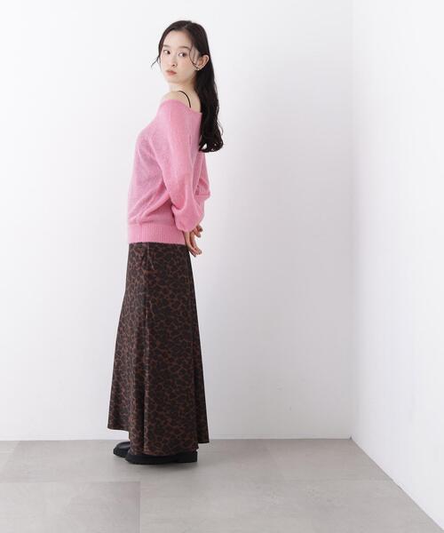 N.（N. Natural Beauty Basic）（エヌエヌナチュラルビューティーベーシック）の「アルパカ混Ｖネックニット（ニット/セーター・レディース・ライトグリーン/ピンク/オフホワイト・ﾌﾘ-）」の13枚目の写真