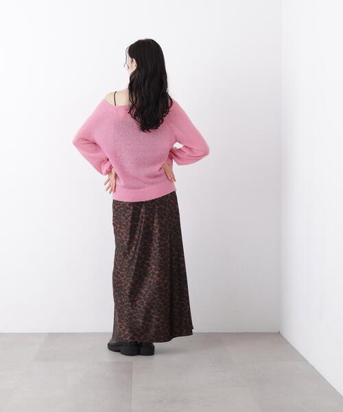 N.（N. Natural Beauty Basic）（エヌエヌナチュラルビューティーベーシック）の「アルパカ混Ｖネックニット（ニット/セーター・レディース・ライトグリーン/ピンク/オフホワイト・ﾌﾘ-）」の15枚目の写真