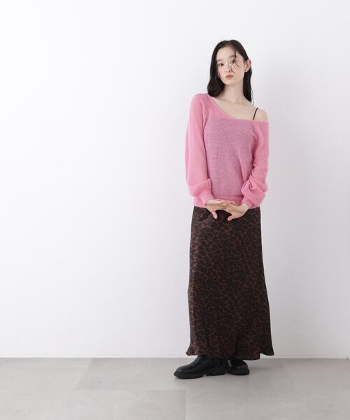 N.（N. Natural Beauty Basic）（エヌエヌナチュラルビューティーベーシック）の「アルパカ混Ｖネックニット（ニット/セーター・レディース・ライトグリーン/ピンク/オフホワイト・ﾌﾘ-）」の19枚目の写真