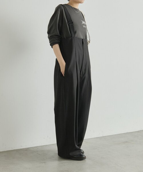 ear PAPILLONNER(イアパピヨネ)の「サスペンダートラウザー【SUM1 STYLE】(サロペット/オーバーオール・レディース・ブラック・FREE)」の3枚目の写真