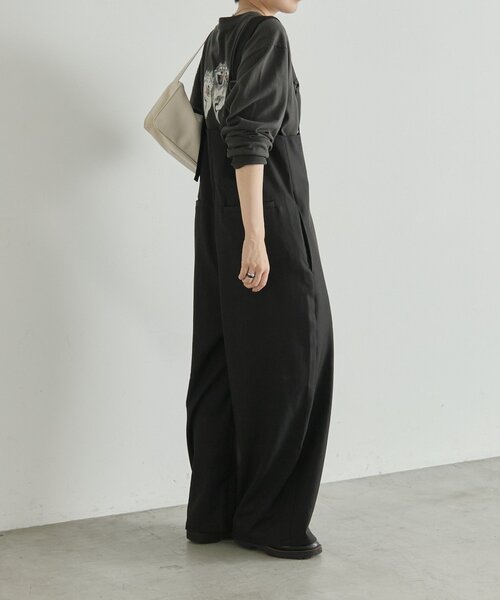ear PAPILLONNER(イアパピヨネ)の「サスペンダートラウザー【SUM1 STYLE】(サロペット/オーバーオール・レディース・ブラック・FREE)」の4枚目の写真