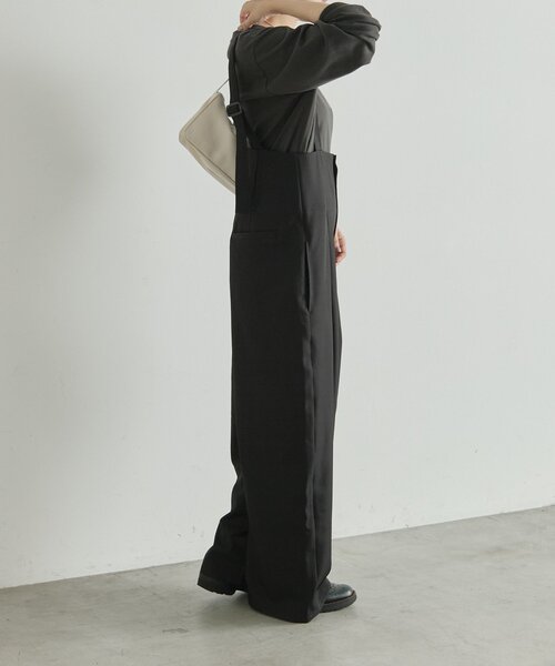 ear PAPILLONNER(イアパピヨネ)の「サスペンダートラウザー【SUM1 STYLE】(サロペット/オーバーオール・レディース・ブラック・FREE)」の5枚目の写真
