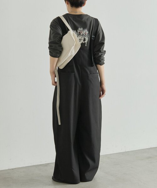 ear PAPILLONNER(イアパピヨネ)の「サスペンダートラウザー【SUM1 STYLE】(サロペット/オーバーオール・レディース・ブラック・FREE)」の6枚目の写真