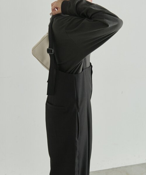 ear PAPILLONNER(イアパピヨネ)の「サスペンダートラウザー【SUM1 STYLE】(サロペット/オーバーオール・レディース・ブラック・FREE)」の7枚目の写真