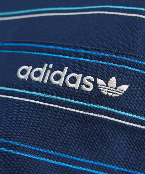 adidas（アディダス）の「オリジナルス アーカイブ ストライプ ポロ【adidas Golf/アディダスゴルフ】（ポロシャツ・メンズ・ブルー・XX-LARGE/3XL/LARGE/MEDIUM/SMALL/X-LARGE）」の5枚目の写真