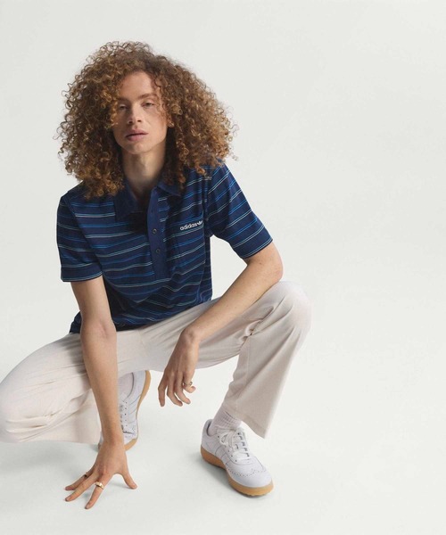 adidas（アディダス）の「オリジナルス アーカイブ ストライプ ポロ【adidas Golf/アディダスゴルフ】（ポロシャツ・メンズ・ブルー・XX-LARGE/3XL/LARGE/MEDIUM/SMALL/X-LARGE）」の7枚目の写真