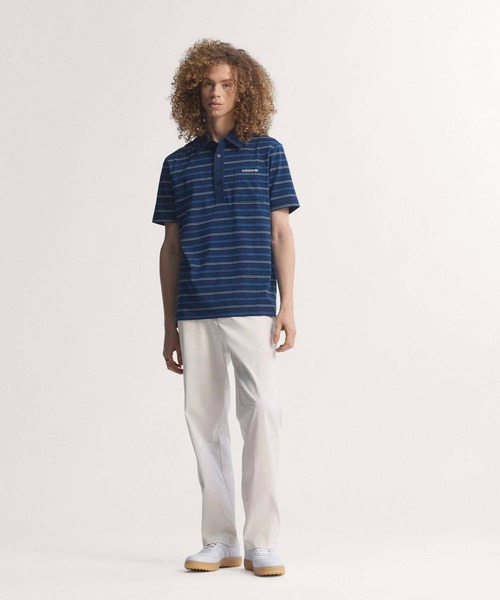 adidas（アディダス）の「オリジナルス アーカイブ ストライプ ポロ【adidas Golf/アディダスゴルフ】（ポロシャツ・メンズ・ブルー・XX-LARGE/3XL/LARGE/MEDIUM/SMALL/X-LARGE）」の10枚目の写真