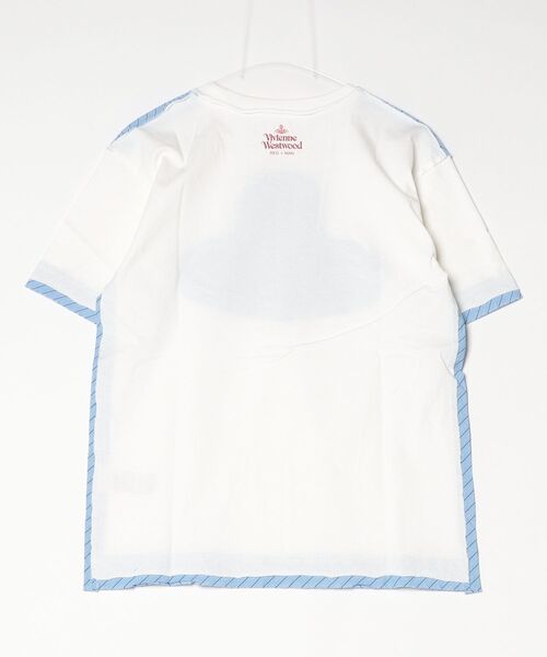 Vivienne Westwood MAN(ヴィヴィアンウエストウッドマン)の「ORB STRIPE RELAX T-SHIRT(Tシャツ/カットソー・メンズ・ホワイト/ブラック・36/M/S/40/38/L)」の3枚目の写真