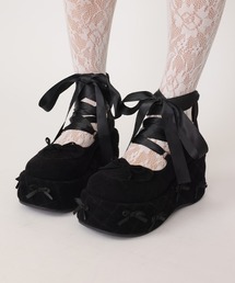 axes femme POETIQUE（アクシーズファムポエティック）の「レースアップスエードパンプス（パンプス）」
