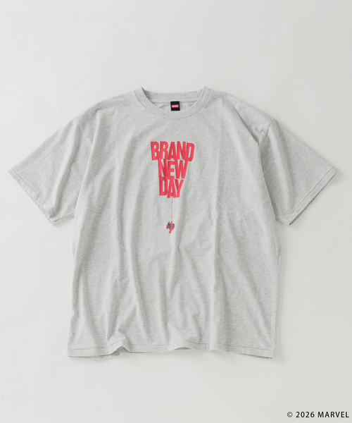 MARVEL(マーベル)の「スパイダーマン 別注 グラフィック Tシャツ(Tシャツ/カットソー・メンズ・グレー/ブラック/ホワイト・LARGE/MEDIUM)」の3枚目の写真