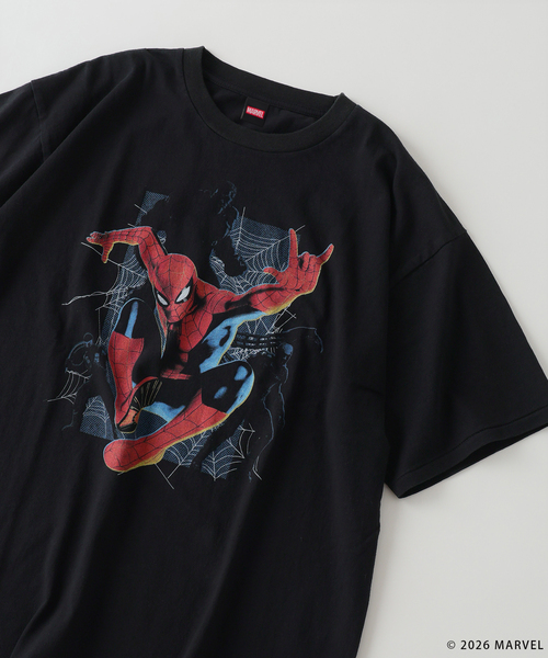 MARVEL(マーベル)の「スパイダーマン 別注 グラフィック Tシャツ(Tシャツ/カットソー・メンズ・グレー/ブラック/ホワイト・LARGE/MEDIUM)」の16枚目の写真