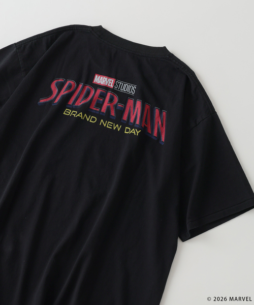 MARVEL(マーベル)の「スパイダーマン 別注 グラフィック Tシャツ(Tシャツ/カットソー・メンズ・グレー/ブラック/ホワイト・LARGE/MEDIUM)」の4枚目の写真