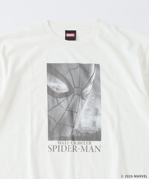 MARVEL(マーベル)の「スパイダーマン 別注 グラフィック Tシャツ(Tシャツ/カットソー・メンズ・グレー/ブラック/ホワイト・LARGE/MEDIUM)」の9枚目の写真