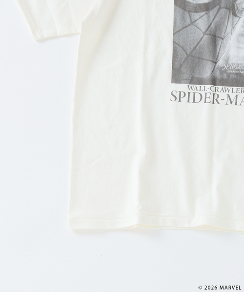 MARVEL(マーベル)の「スパイダーマン 別注 グラフィック Tシャツ(Tシャツ/カットソー・メンズ・グレー/ブラック/ホワイト・LARGE/MEDIUM)」の10枚目の写真