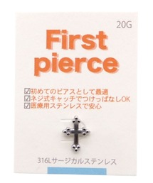 gargle ガーグル:First pierce ファーストピアス FPG-5 クロス ピアス