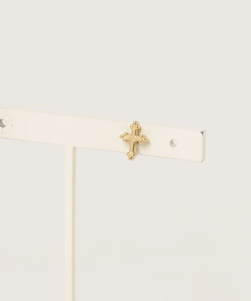 gargle(ガーグル)の「gargle ガーグル:First pierce ファーストピアス FPG-5 クロス ピアス(ピアス(片耳用)・レディース・シルバー/ブラック/ゴールド・FREE)」の6枚目の写真