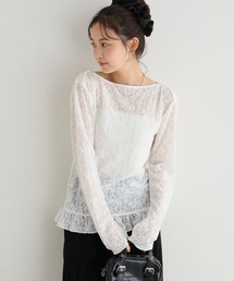 2WAY GATHER CUT TOP（Tシャツ/カットソー）｜Ameri（アメリ）の