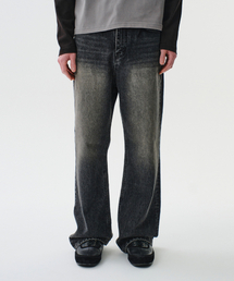 DIVEIN（ダイブイン）の「LOOSED STRAIGHT DENIM PANTS (WASHED BLACK)（デニムパンツ）」