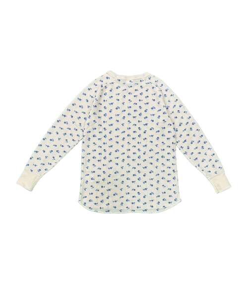 JEMORGAN(ジェーイーモーガン)の「【JEMORGAN LONG JOHNS】 CVCワッフル 青花柄ラグランクルーネックパック入りロンT(JC-091-59S)(Tシャツ/カットソー・レディース・ホワイト/トップグレー/ホワイト系1・フリー)」の8枚目の写真