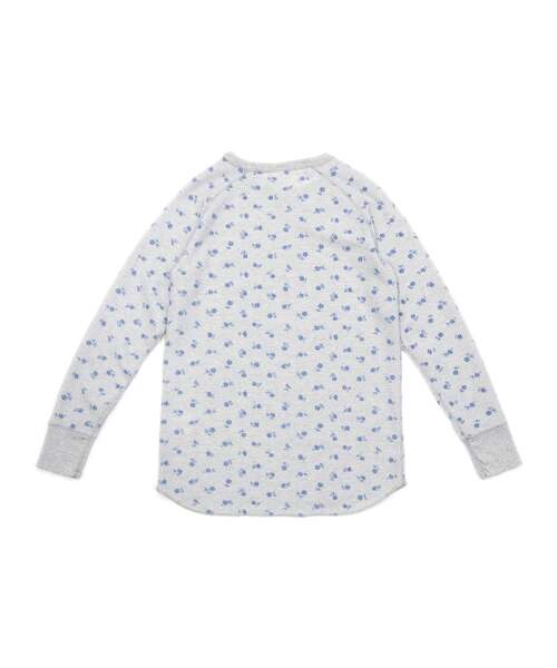 JEMORGAN(ジェーイーモーガン)の「【JEMORGAN LONG JOHNS】 CVCワッフル 青花柄ラグランクルーネックパック入りロンT(JC-091-59S)(Tシャツ/カットソー・レディース・ホワイト/トップグレー/ホワイト系1・フリー)」の11枚目の写真