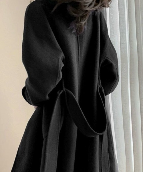 CHUL(チュル)の「ダブルブレストチェスターロングコート(テーラードジャケット・レディース・ネイビー/ブラック・X-LARGE/LARGE/MEDIUM)」の3枚目の写真