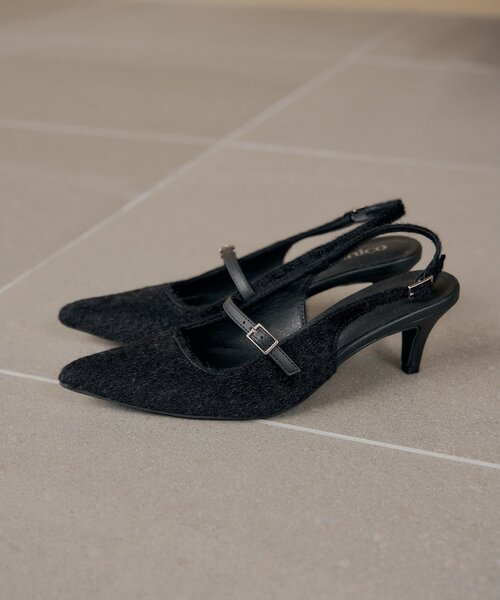 Chico(チコ)の「ポインテッドベルトミュール(パンプス・レディース・ブラウン系その他2/ブラック・LARGE/MEDIUM/SMALL)」の5枚目の写真