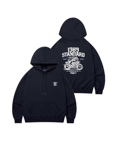 1989STANDARD(1989スタンダード)の「RIDING DOG 1989 フードパーカー (STHSTD-0261)(パーカー・メンズ・オートミール/ライトグレー/ダークグレー/ブラック/バーガンディー/ネイビー・X-LARGE/LARGE/MEDIUM)」の5枚目の写真