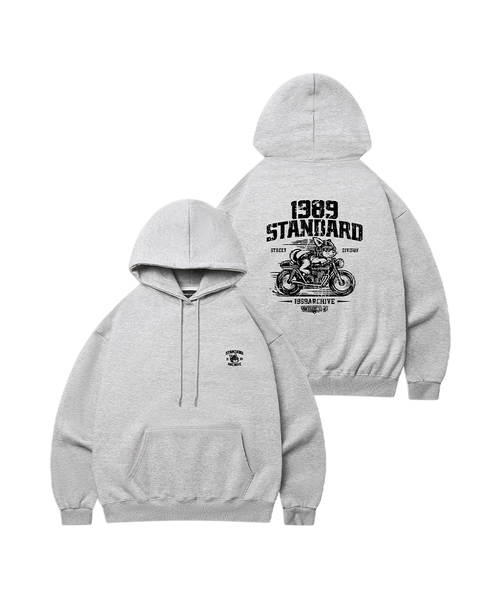 1989STANDARD(1989スタンダード)の「RIDING DOG 1989 フードパーカー (STHSTD-0261)(パーカー・メンズ・オートミール/ライトグレー/ダークグレー/ブラック/バーガンディー/ネイビー・X-LARGE/LARGE/MEDIUM)」の3枚目の写真