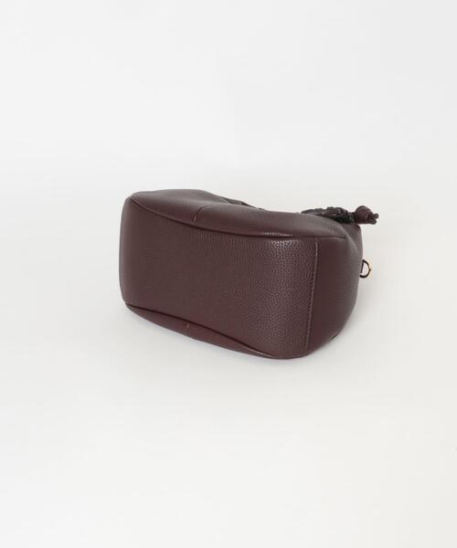 GANNI（ガニー）の「GANNI　HOBO MINI GRAINED（ショルダーバッグ・レディース・ダークブラウン・-）」の4枚目の写真