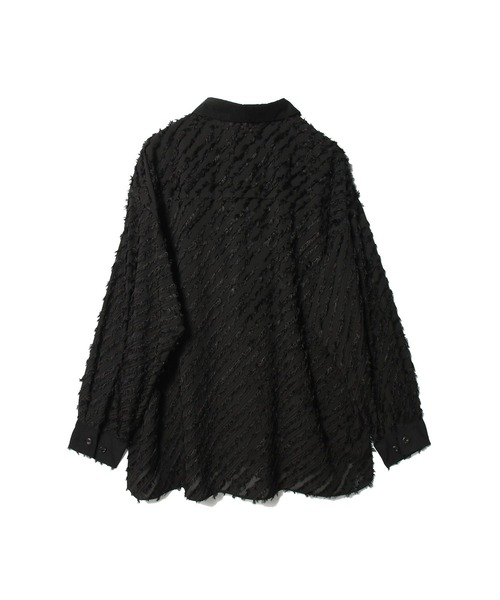 onegravity(ワングラビティ)の「onegravity / ロングフェザー カットジャガード シャツ(シャツ/ブラウス・メンズ・ブラック・MEDIUM/LARGE)」の6枚目の写真