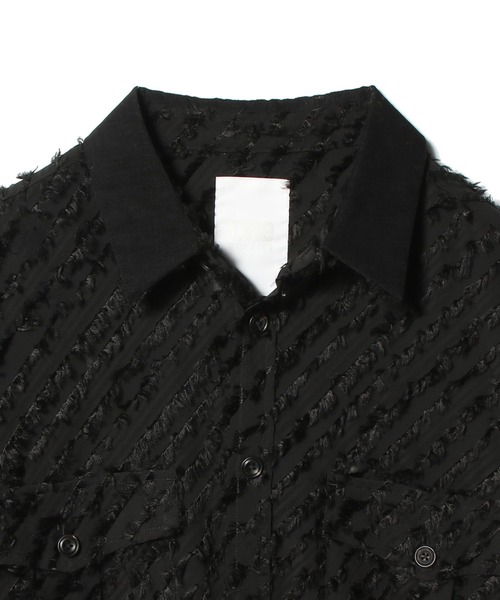 onegravity(ワングラビティ)の「onegravity / ロングフェザー カットジャガード シャツ(シャツ/ブラウス・メンズ・ブラック・MEDIUM/LARGE)」の7枚目の写真