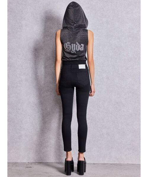 GYDA（ジェイダ）の「ミドルウエストSIDE RIPPEDカラースキニーパンツ（その他パンツ・レディース・ブラック・X-SMALL）」の13枚目の写真
