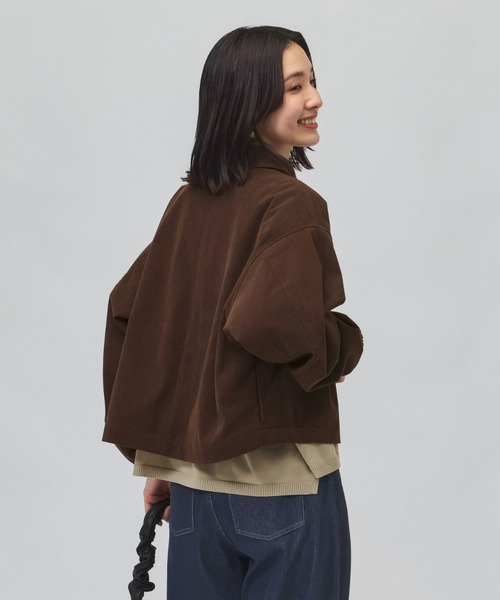 NEW BALANCE(ニューバランス)の「【別注】ニューバランス New Balance コーデュロイショートジャケット 限定コラボ(ブルゾン・レディース・オフホワイト/ブラウン・XL/S/M/L)」の5枚目の写真