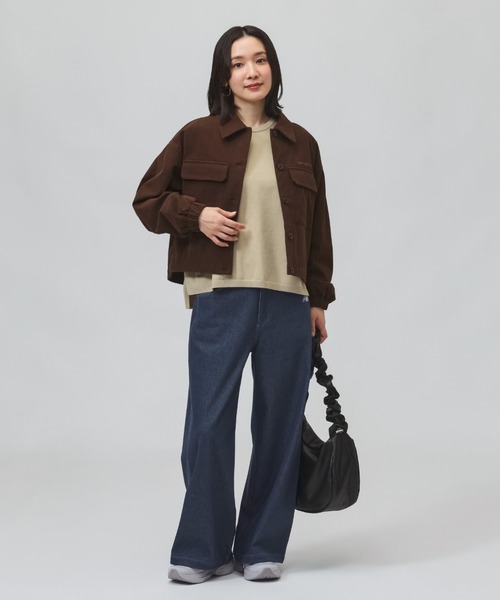 NEW BALANCE(ニューバランス)の「【別注】ニューバランス New Balance コーデュロイショートジャケット 限定コラボ(ブルゾン・レディース・オフホワイト/ブラウン・XL/S/M/L)」の6枚目の写真