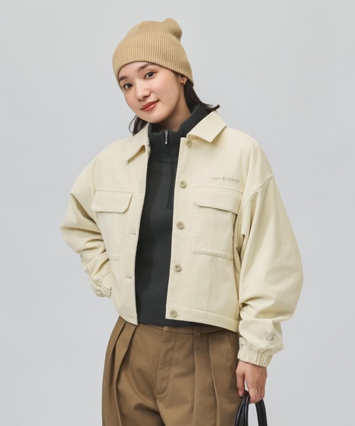 NEW BALANCE(ニューバランス)の「【別注】ニューバランス New Balance コーデュロイショートジャケット 限定コラボ(ブルゾン・レディース・オフホワイト/ブラウン・XL/S/M/L)」の13枚目の写真