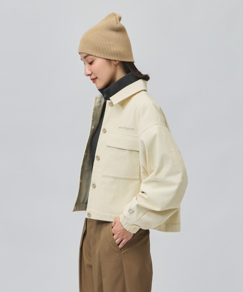 NEW BALANCE(ニューバランス)の「【別注】ニューバランス New Balance コーデュロイショートジャケット 限定コラボ(ブルゾン・レディース・オフホワイト/ブラウン・XL/S/M/L)」の14枚目の写真