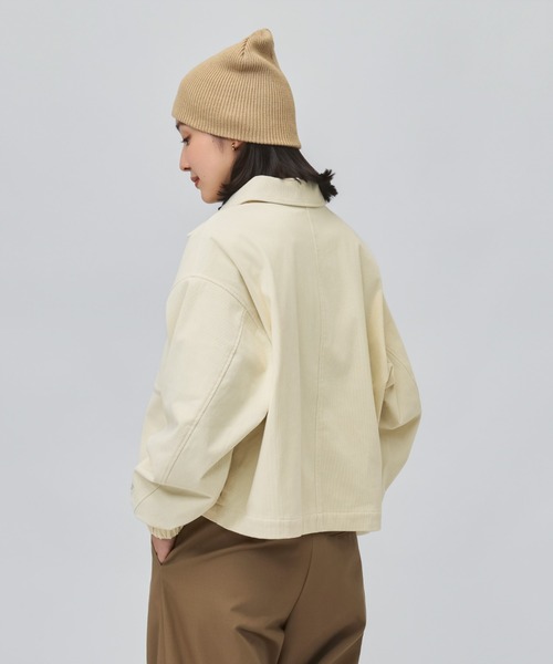 NEW BALANCE(ニューバランス)の「【別注】ニューバランス New Balance コーデュロイショートジャケット 限定コラボ(ブルゾン・レディース・オフホワイト/ブラウン・XL/S/M/L)」の15枚目の写真