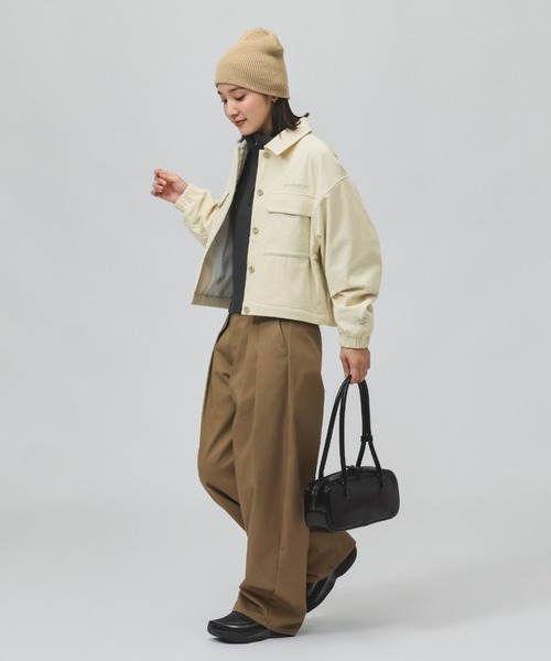 NEW BALANCE(ニューバランス)の「【別注】ニューバランス New Balance コーデュロイショートジャケット 限定コラボ(ブルゾン・レディース・オフホワイト/ブラウン・XL/S/M/L)」の17枚目の写真