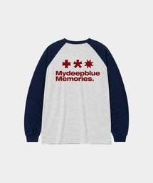 Mm Symbol Logo Raglan Tee (GREY/NAVY)