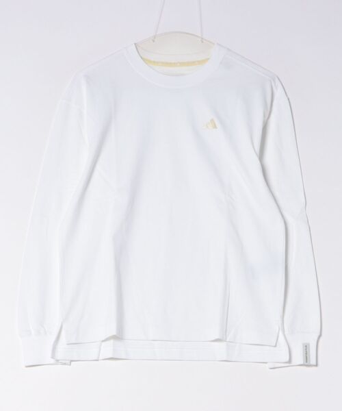adidas(アディダス)の「《adidas》WESS+SLLSTシャツ(Tシャツ/カットソー・レディース・グリーン系その他/ホワイト系その他/ブラック・XL/S/M/L)」の1枚目の写真