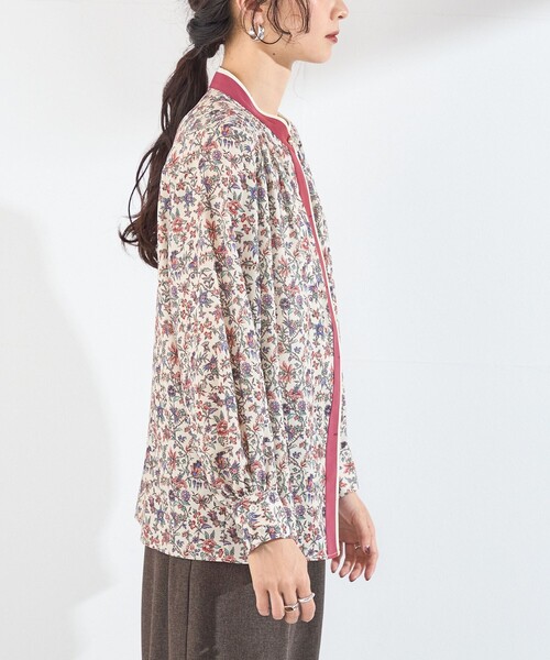 SHIPS Colors（シップス カラーズ）の「〈手洗い可能〉MULHOUSE  フラワー プリント ギャザー シャツ（シャツ/ブラウス・レディース・ナチュラル/ブラウン・ONE SIZE）」の13枚目の写真