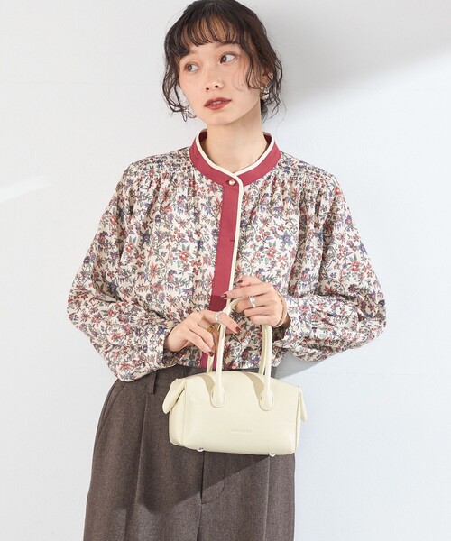 SHIPS Colors（シップス カラーズ）の「〈手洗い可能〉MULHOUSE  フラワー プリント ギャザー シャツ（シャツ/ブラウス・レディース・ナチュラル/ブラウン・ONE SIZE）」の19枚目の写真