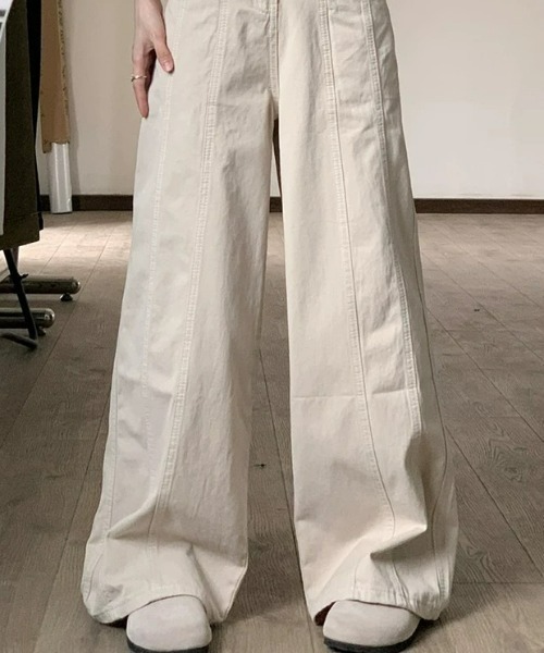 REBALANCE（リバランス）の「ワイドパンツ（デニムパンツ・レディース・A・SMALL/MEDIUM/LARGE）」の2枚目の写真