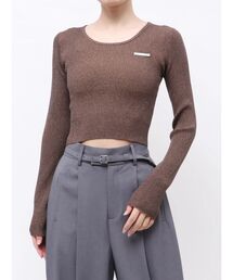 ロゴプレートラメニット　秋服