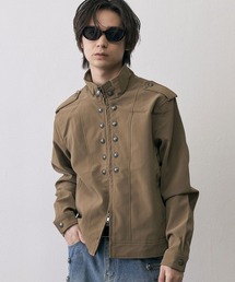 Shoowtime（ショウタイム）の「Military Napoleon Double Zip Jacket / ミリタリーナポレオンダブルジップベルベットライクジャケット（ミリタリージャケット）」